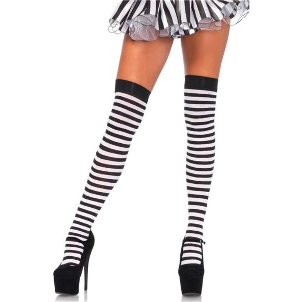 Women's Nylon Striped Stockings